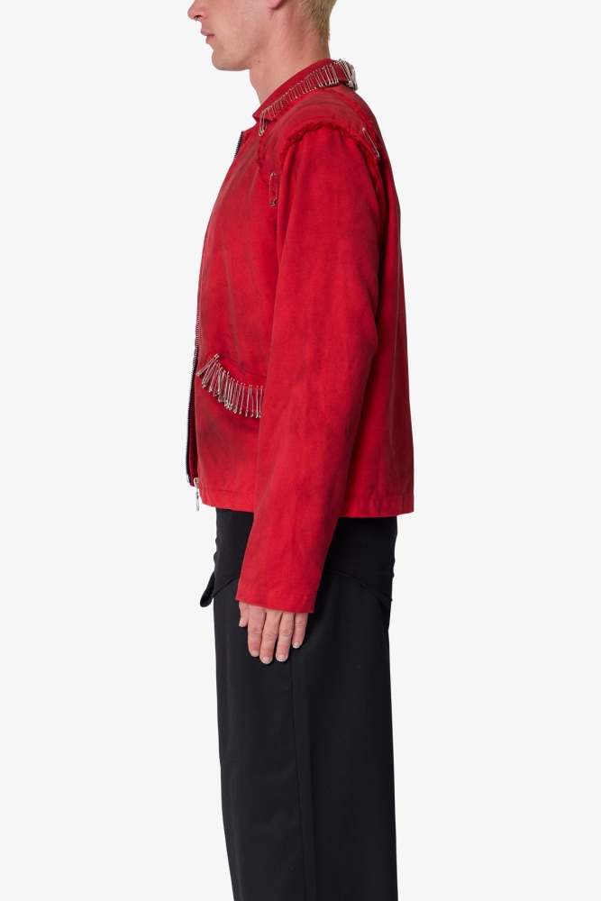 Safety Pin Jacket - Red