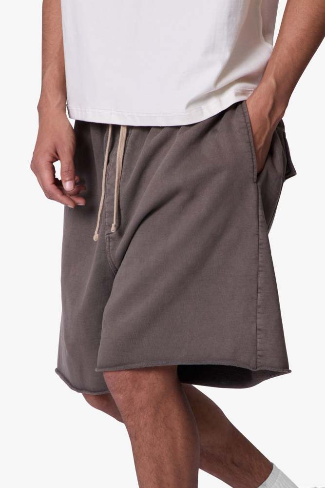 Oversized Sweatshorts - Muddy Grey