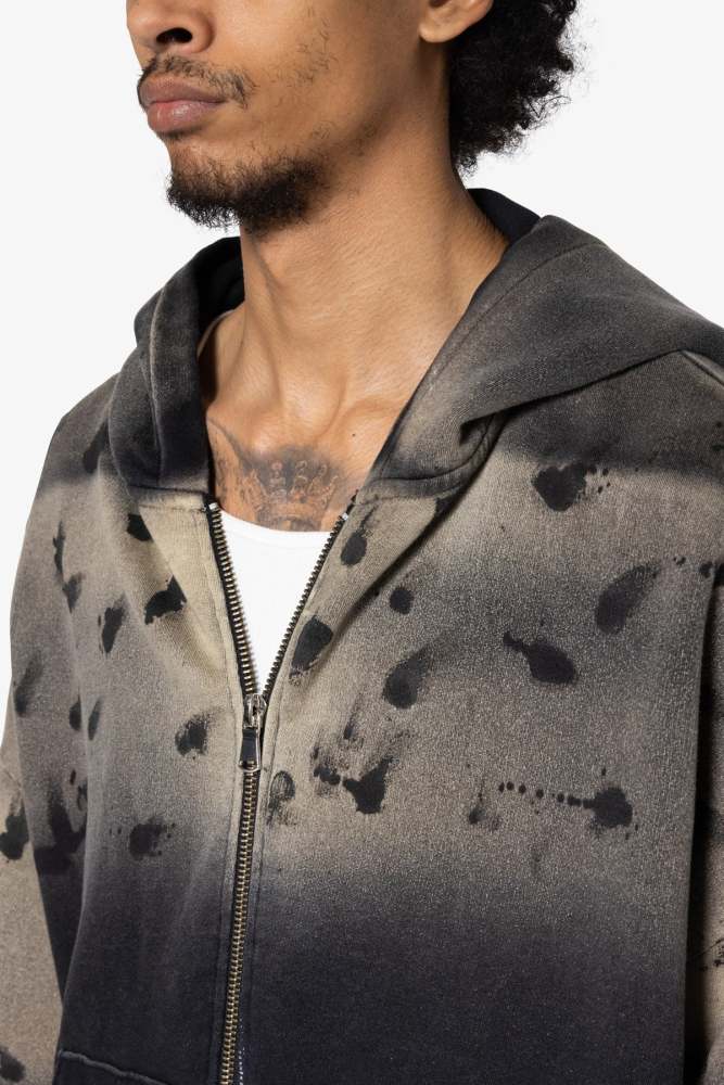 Destroyed Hoodie - Vintage Black