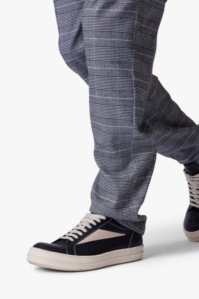 Punk Zip Trouser Pants - Black/Grey