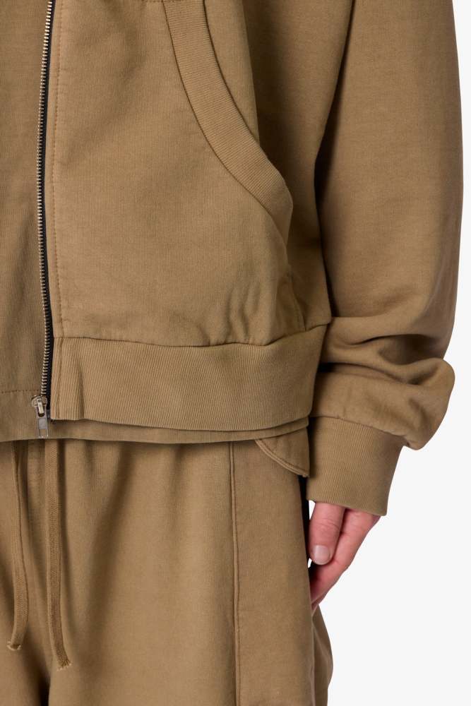 Full Zip Hoodie - Washed Earth