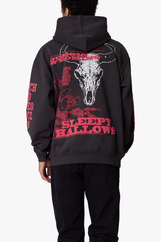 Bullskull Hoodie - Washed Black