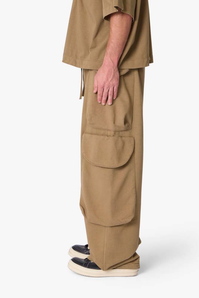 Side Cargo Pocket Sweatpants - Washed Earth