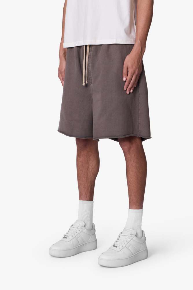 Oversized Sweatshorts - Muddy Grey