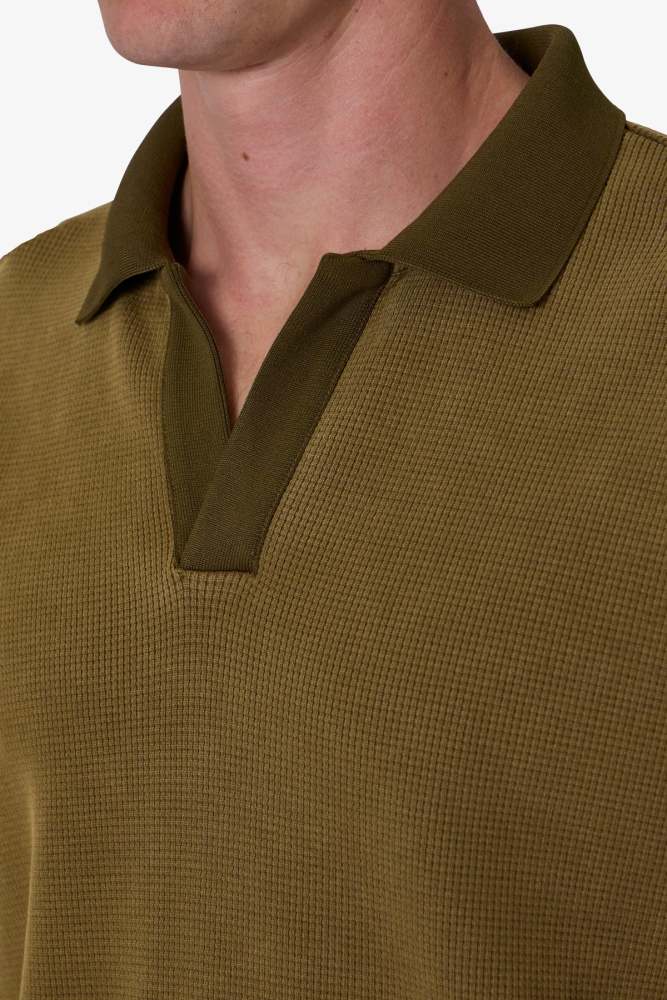 Polo Thermal L/S Shirt - Dark Olive