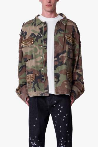 Studded Camo Jacket - Camo