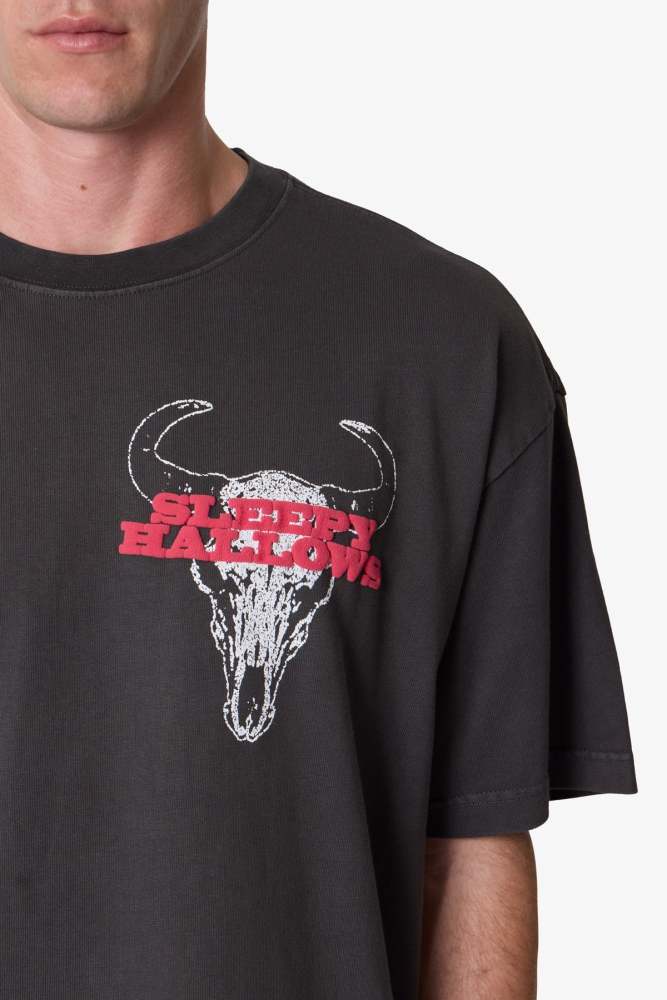 Bullskull Tee - Washed Black