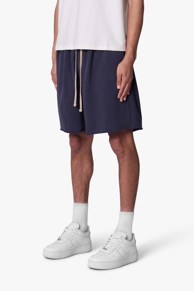 Oversized Sweatshorts - Washed Black