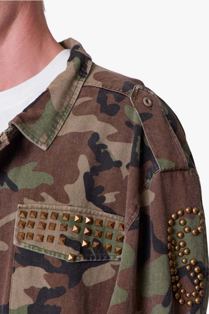 Studded Camo Jacket - Camo