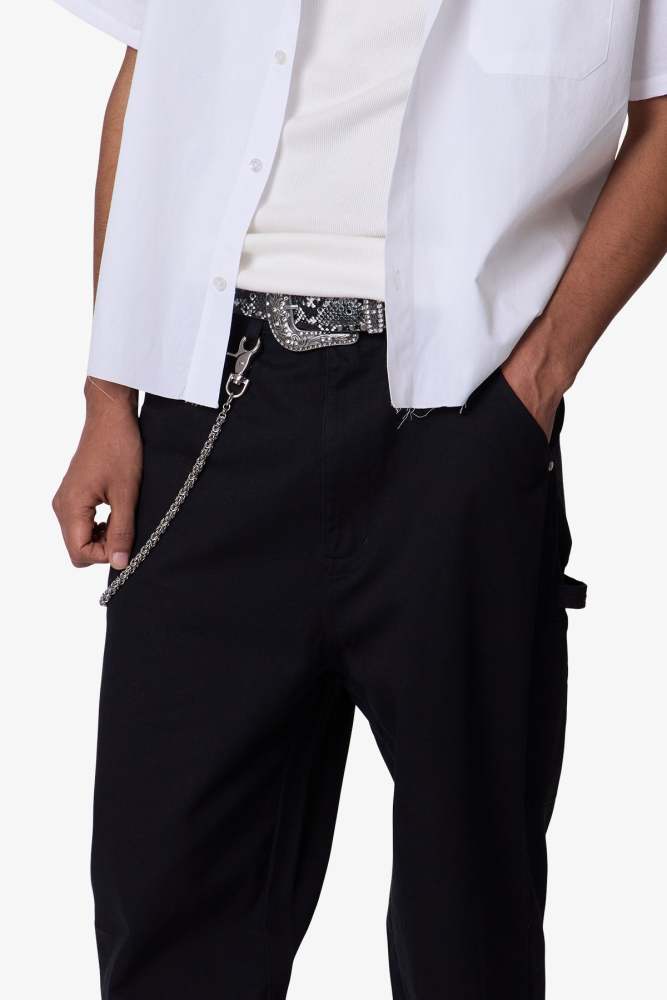Ultra Baggy Chino Pants - Black