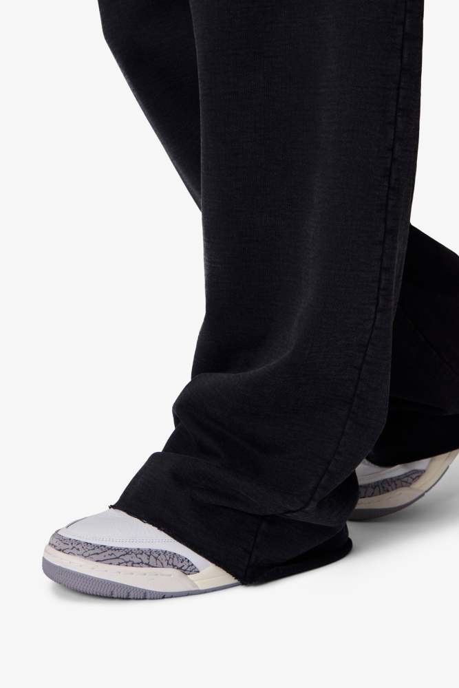 Ultra Baggy Heavy Fleece Sweatpants - Washed Black