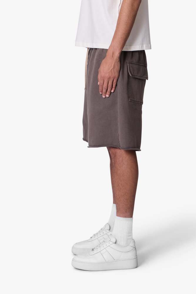 Oversized Sweatshorts - Muddy Grey