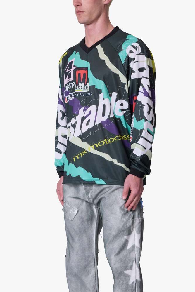 Unstable Moto Shirt - Mint Multi