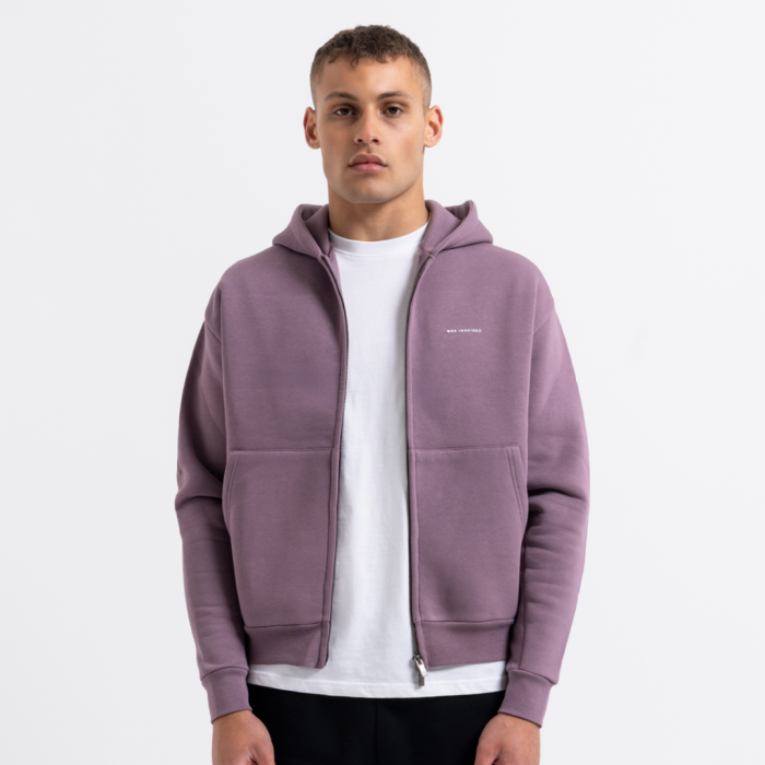Diallo Zip Hoodie - Mauve Dusk