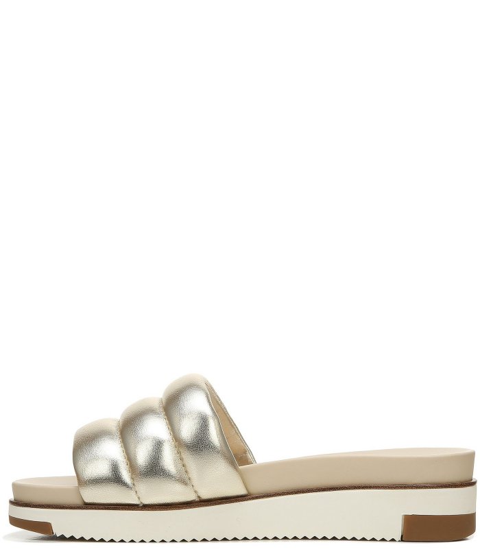 Annalisa Leather Platform Slide Sandals