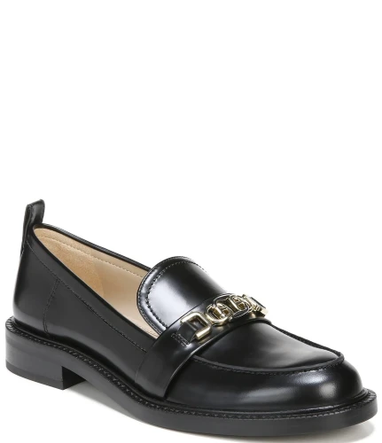 Christy Leather Chain Slip-On Loafers