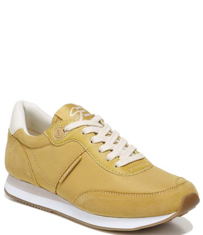 Tori Suede & Nylon Lace-Up Sneakers
