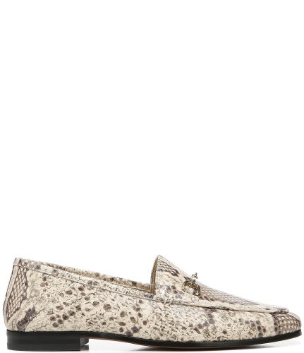 Loraine Snake Embossed Leather Loafers