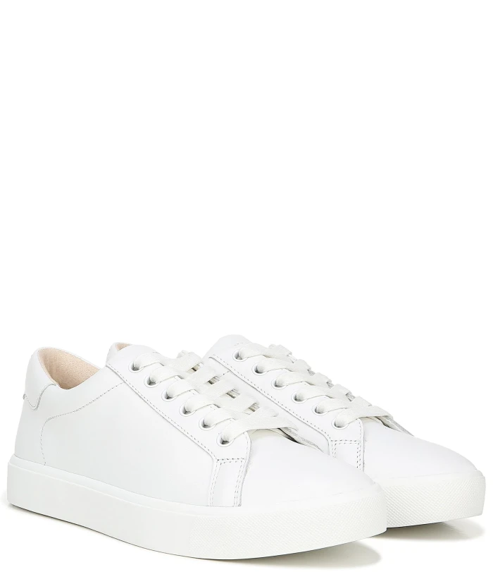 Ethyl Leather Lace-Up Sneakers