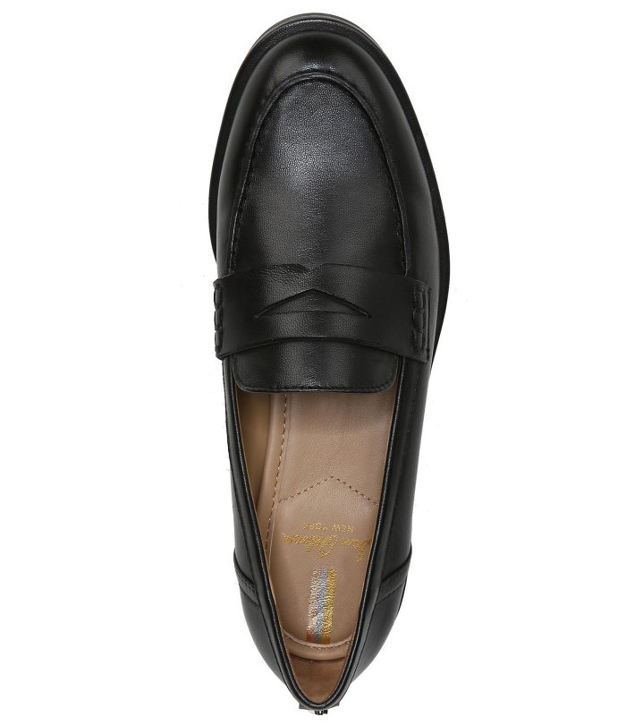 Birch Leather Slip-On Penny Loafers