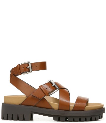 Eleanora Leather Ankle Wrap Sandals
