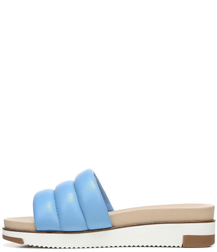 Annalisa Leather Platform Slide Sandals