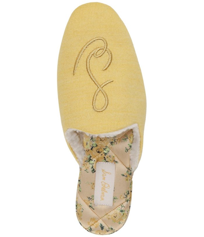 Kerri Floral Fabric Slip-On Slippers