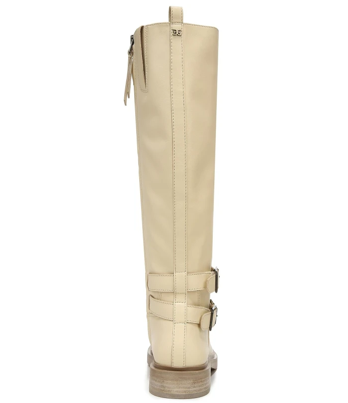 Freda Tall Leather Almond Toe Riding Boots