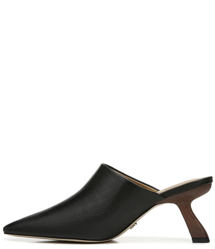 Skya Leather Pointed Toe Dress Mules