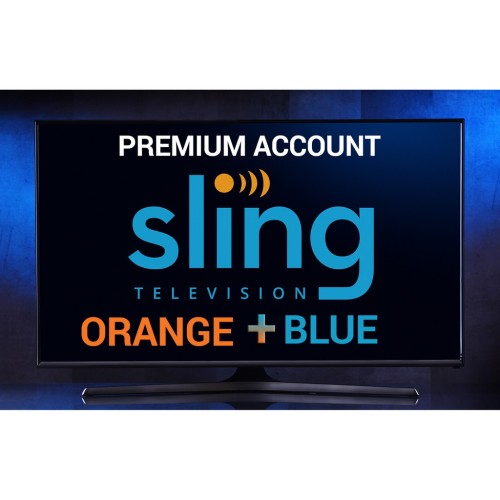 Sling TV Orange and Blue Premium  AutoRenew Account with Warranty