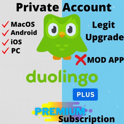 Duolingo Plus Premium Account | iOS | Android | PC | MacOS | iPadOS