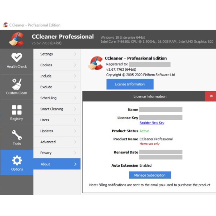 CCleaner Professional Plus | Latest version 5.9 | Registration Key | Windows