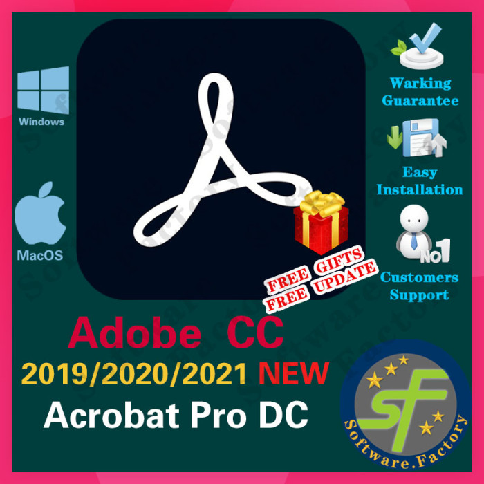 Acrobat Pro DC 2019/2020/2021 for Mac & Windows