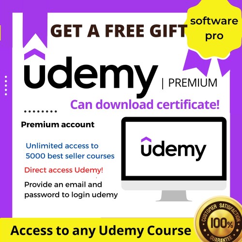 UDEMY PREMIUM Account | Personal PLAN | Own Certificate | Unlimited Access to 5000+ COURSES