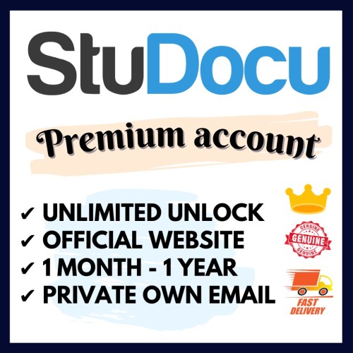 StuDocu Private Premium Account(1 Month / 2 Months / 5 Months)