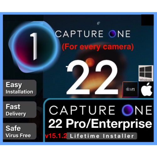 Capture One 22 Pro/Enterprise v15.2 For Mac OS/M1/Windows 10/11 (Latest APR 2022)