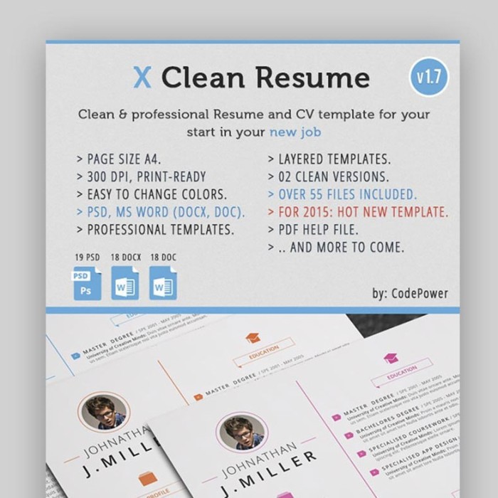 Resume Templates 500 Sets | English Professional | Microsoft Words Format