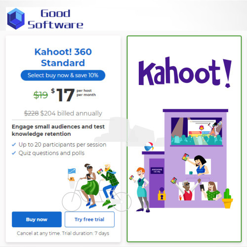 Kahoot 7 Days 360 Standard Pro Premium Premium+ :Play & Create Quizzes (iOS Android Window MacBook)