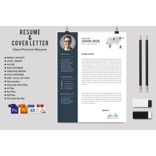 43 Sets Quality English Professional Resume/CV/CL Templates | Format Words/Psd/AI/Pdf | TEMPLATE RESUME MURAH