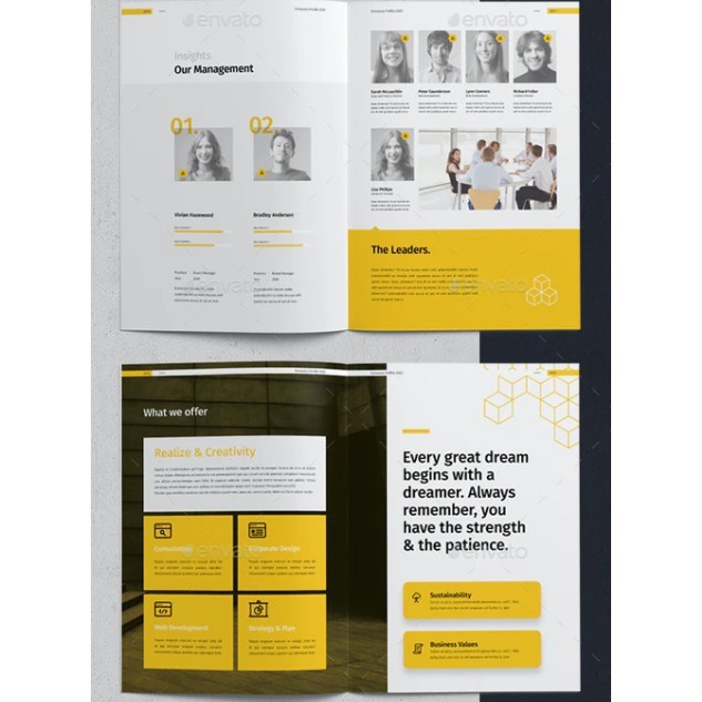 32 Pages Company Profile Brochure Design Template | Microsoft Word Fully Editable