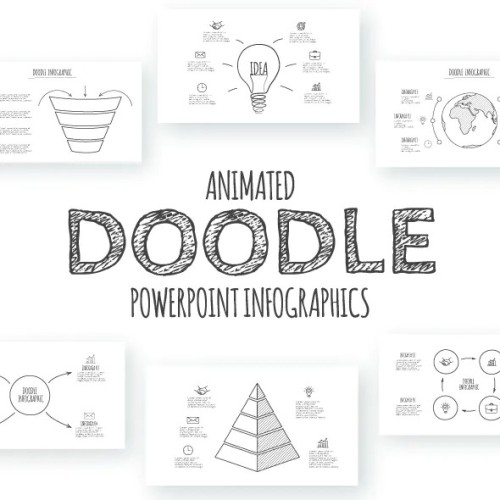 Fully Animated Doodle Animated Infographics PowerPoint Presentations Free Update | Koleksi Template PowerPoint