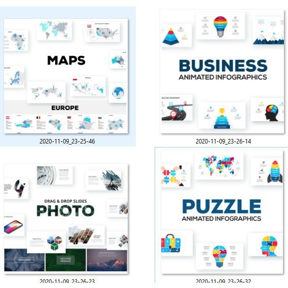 Multipurpose Animated Infographics PowerPoint Templates Free Update Excel Support | Koleksi Template PowerPoint