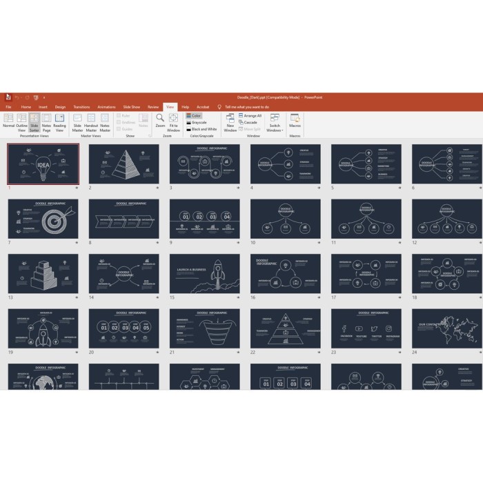 Fully Animated Doodle Animated Infographics PowerPoint Presentations Free Update | Koleksi Template PowerPoint