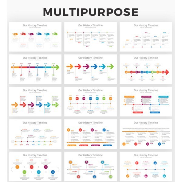 Infographics Multipurpose Bundle PowerPoint Presentation Templates Free Update  Koleksi Template PowerPoint