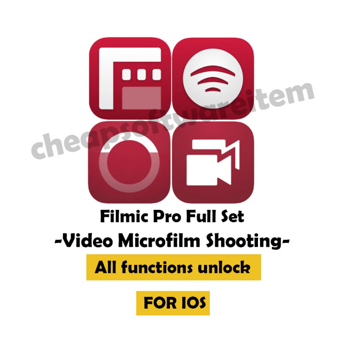 FILMIC PRO | Professional version video micro film shooting software vip member 4k camera| FOR IOS