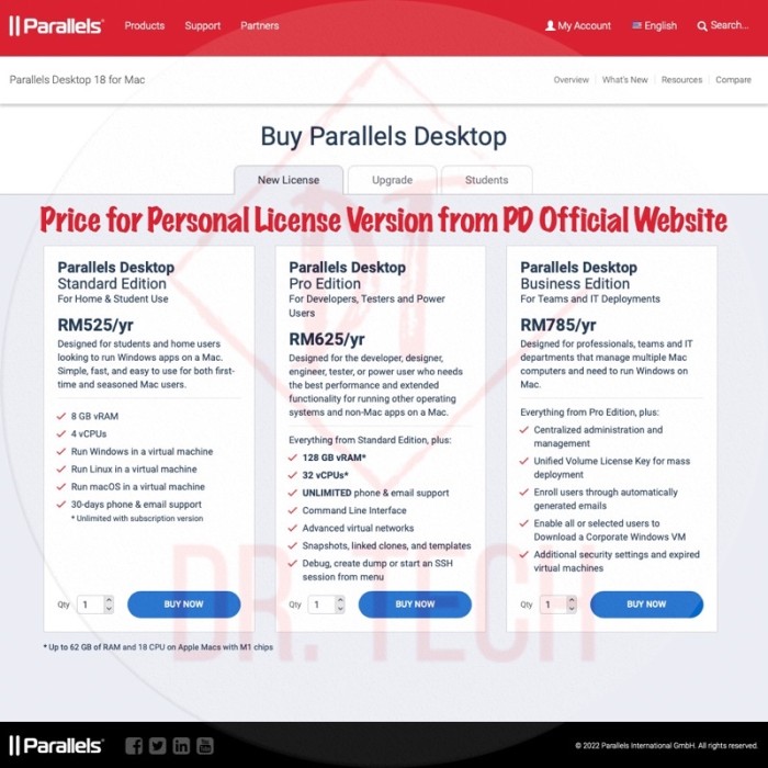[Genuine] Parallels Desktop 18 [V18.0.1] with Activated Win 11 Pro Lifetime Virtual Machine | Windows on Mac
