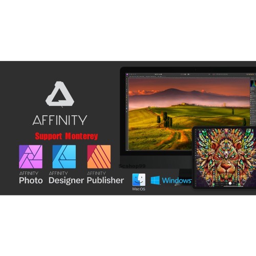 Serif Affinity Photo v1.10 Latest Update 2022 + Content (1.2GB) Lifetime For Windows & McOS