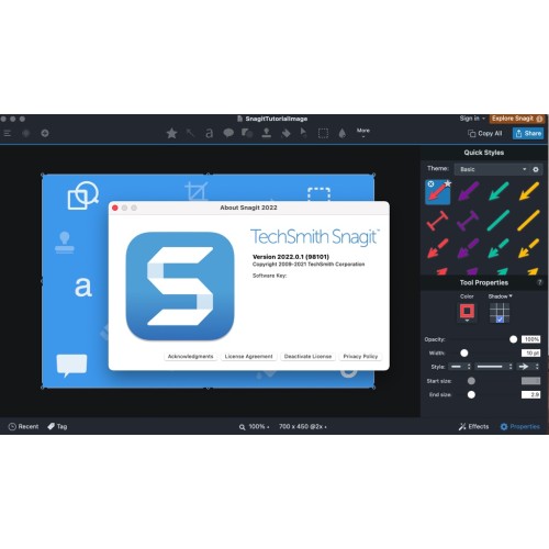 TechSmith Snagit 2022 for [Moneterey/M1/M2/Intel] | Lifetime | Full Version