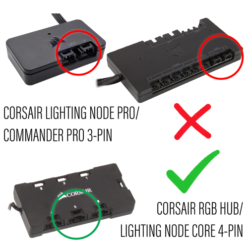 Corsair RGB Fan HUBto Standard ARGB 3Pin 5V Adapter