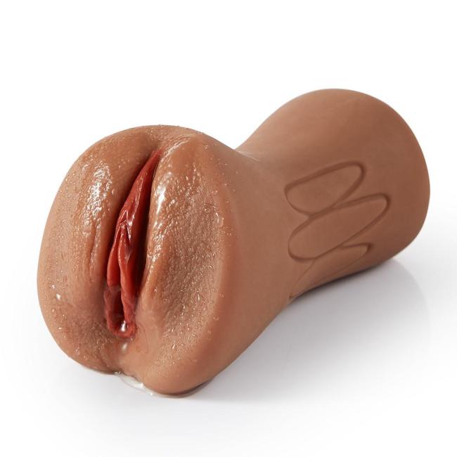6.1 Bronzed Skin Realistic Clitoris Soft Pocket Pussy Stroker